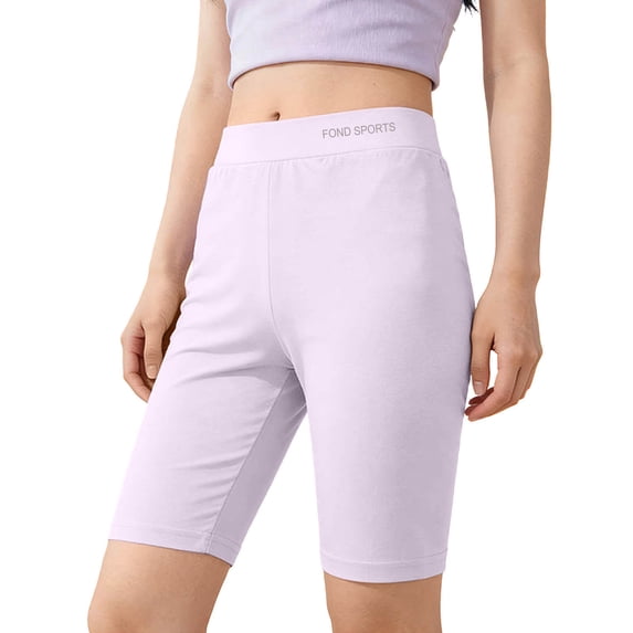 Amidoa Girls Shorts Wide Leg Casual Summer Elastic Waist Soft Shorts for Kids Purple Size 10