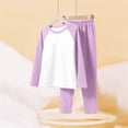 thumbnail image 1 of Amidoa Girls Summer Outfit Sets 2 Piece Graphic Cotton T-Shirt Short Sleeve and Shorts Set Kids Clothing Sets Purple Size 5T, 1 of 3