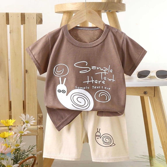 Amidoa Girls Summer Outfits Short Sleeves T-Shirts and Summer Elastic Waist Casual Kids Clothing Set White Size 5T