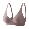 thumbnail image 1 of Amidoa Gray Womens Bras Minimizer Seamless Push-up Solid Wireless Brasiers Lingerie for Women S, 1 of 3