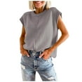 thumbnail image 1 of Amidoa Gray Womens Sweaters and Cardigans Crochet Oversized Short Sleeve Light Fashion Sweaters Women's Cardigans M, 1 of 5