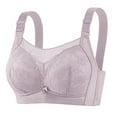 thumbnail image 1 of Amidoa Heavy Breast Bras for Women Gray Lace Full Coverage High Support Brasiers Brasiers Women L, 1 of 2