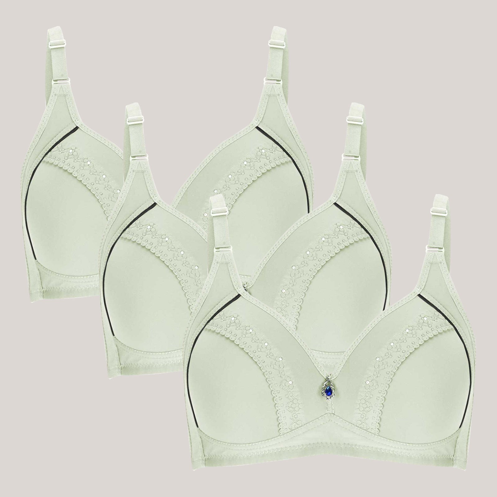 Amidoa Heavy Breast Women's Bras on Clearance Full Coverage Strapy 3