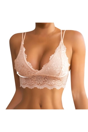 Lace Bras for Older Women Longline Beige Push up Support Lift Beauty Back Triangle Bralette Women Bra S