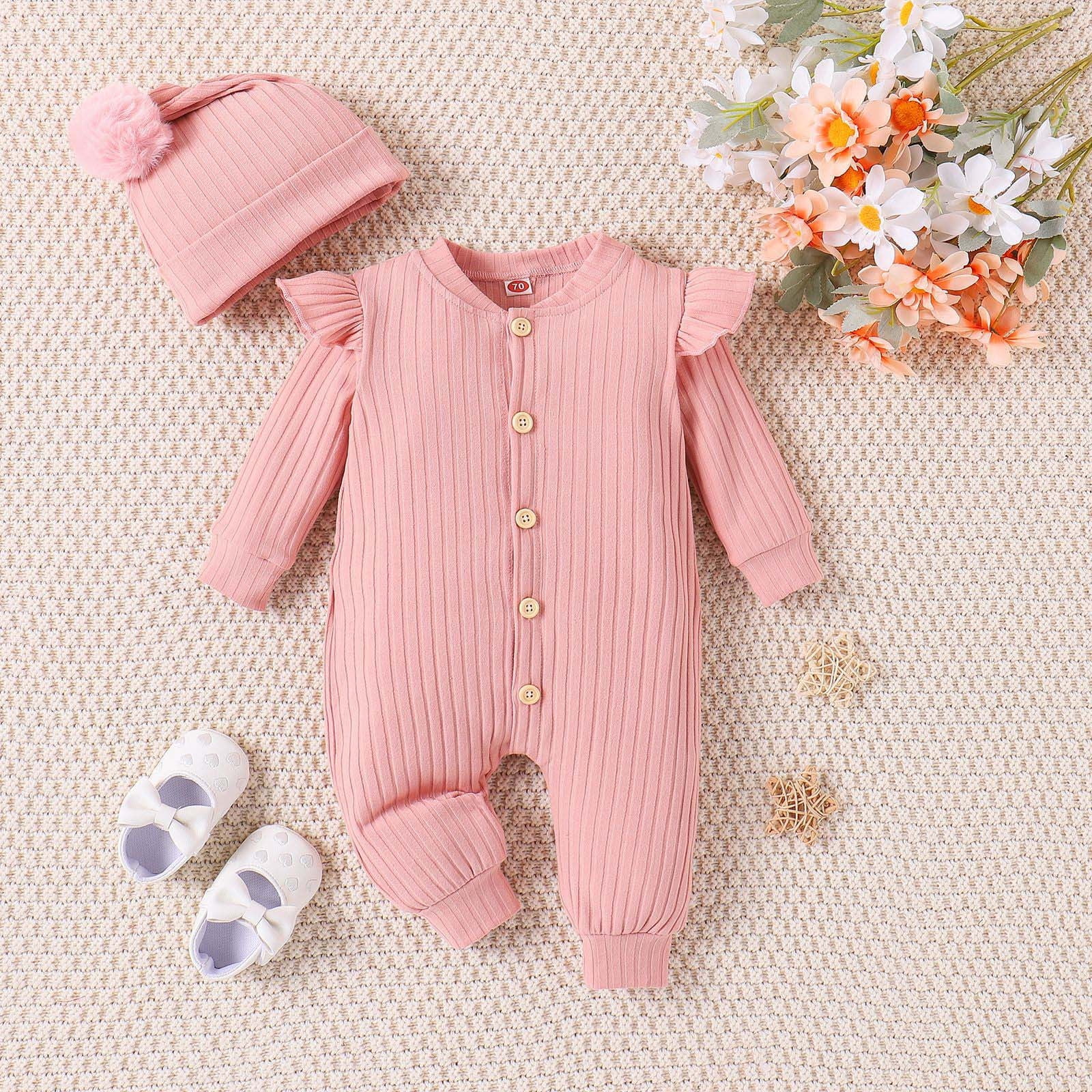 Amidoa Newborn Pajamas Boys Set Long Sleeve Floral Zipper Cotton