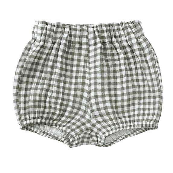 Amidoa Printed Girl Shorts Elastic Waist Summer Cotton Casual Shorts Black,3 Months