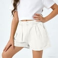 thumbnail image 1 of Amidoa Pull-on Girls Shorts Summer Comfort Waist Cotton Shorts Casual Shorts,White,3-4 Years, 1 of 6