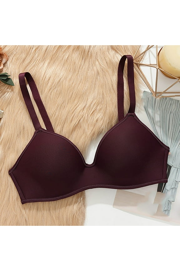 Push up Bras for Women Wire-Free Seamless Solid Bralette Bralettes for Women Plus Size 38c