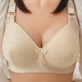 thumbnail image 1 of Amidoa Push-up Bras for Women Wireless Beige Large Bust Solid Bra Brasiers Women 36, 1 of 4
