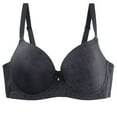 thumbnail image 1 of Amidoa Push-up Womens Bras Underwire Extra Lift Black Solid Bra Brasiers Women 100C, 1 of 3