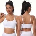 thumbnail image 1 of Amidoa Push-up Womens Bras White Sports Seamless Solid Bandeau Lingerie for Women XXL, 1 of 5