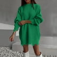 thumbnail image 1 of Amidoa Ripped Womens Sweaters Green Plus Size Long Sleeve Dressy Long Solid Crewneck Sweaters Womens Sweaters Cardigan L, 1 of 5