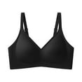 thumbnail image 1 of Amidoa Seamless Womens Bras Back-Smoothing No Wire Black Solid Bra Brasieres for Womens L, 1 of 3