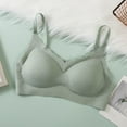 thumbnail image 1 of Amidoa Seamless Womens Bras Green T-Shirt Wireless Solid Bralette Bralettes for Women M, 1 of 6
