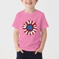 thumbnail image 1 of Amidoa Soft Boys Short Sleeve Graphic Crewneck T-Shirts Casual Independence Day Tops Tee for Kids, 1 of 5