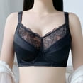 thumbnail image 1 of Amidoa Underwire Womens Bras Lace Black Large Bust Push-up Brasiers Lingerie for Women L, 1 of 8