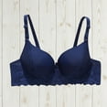 thumbnail image 1 of Amidoa Underwire Womens Bras Push-up Blue Lace Embroidered Bras Women Lingerie XL, 1 of 3
