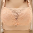 thumbnail image 1 of Amidoa Wireless Casual Bras for Women Large Bust Lace Bra Brasiers Women Push up XXXXL, 1 of 6