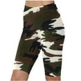 thumbnail image 1 of Amidoa Women Shorts Plus High Rise Pull on Camouflage Biker Shorts Womens Athletic Pants, 1 of 3