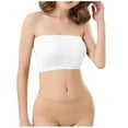 thumbnail image 1 of Amidoa Womens Bras Seamless Padded Strapless 3 Pcs Bandeau Gift for Women M, 1 of 5