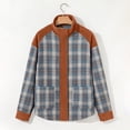thumbnail image 1 of Amidoa Wool Women's Coats Orange Motorcycle Zip Front Jacket Fashion Plaid Stand Collar Outerwear Womens Jackets XXL, 1 of 8