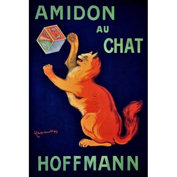Amidon au Chat Hoffmann Decorative Poster. Home Graphic Art Design. 24 x 36 Inch Poster