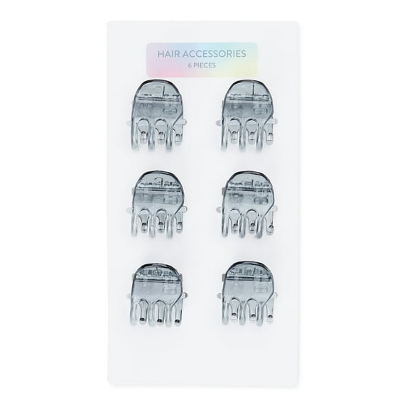 Amiee Lynn Women's Mini Claw Hair Clips, 6-Pack
