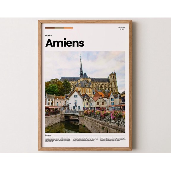 Amiens Poster, Amiens Print, Amiens Photo, Amiens Art, France Poster, France Print, Travel Poster Gift, 16x24 UNFRAMED