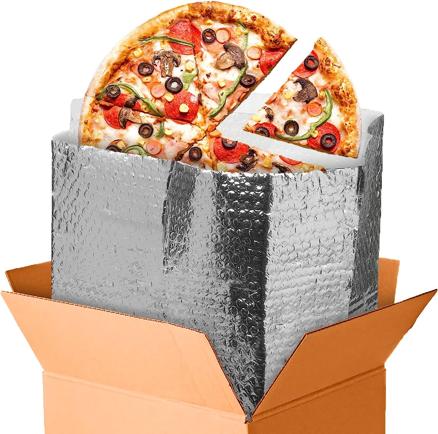 Amiff Insulated Box Liners Pack of 50 Thermal Box Liners 10x10x10 Box