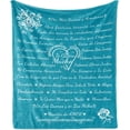 thumbnail image 1 of Amiga Gift Blanket, Regalo Personal Cumpleaños San Valentín Navidad de Amistad, Flannel Fleece Bed & Throw Cover Filled with Appreciation Love Words, 50" x 60", Mustard, 1 of 6