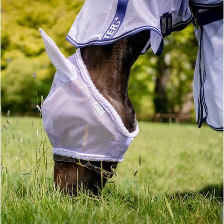 Amigo Fly Mask With Ears, Lavender, Size: Cob