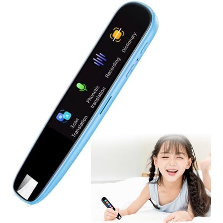 Amigo Pen Traductor, Amigopen Multipurpose Translation Device, Traductor Inteligente Portátil de Voz, Pluma Para Traducir Idiomas, Novelty Digital Translation Pen (Blue)