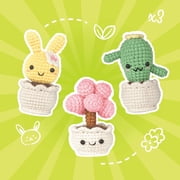 Wizardi Amigurumi DIY Crochet Kit - Potted Flower F07N8-M253