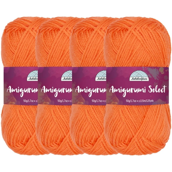 JubileeYarn Amigurumi Select Yarn - Baby Acrylic - Hibiscus - 4 Skeins