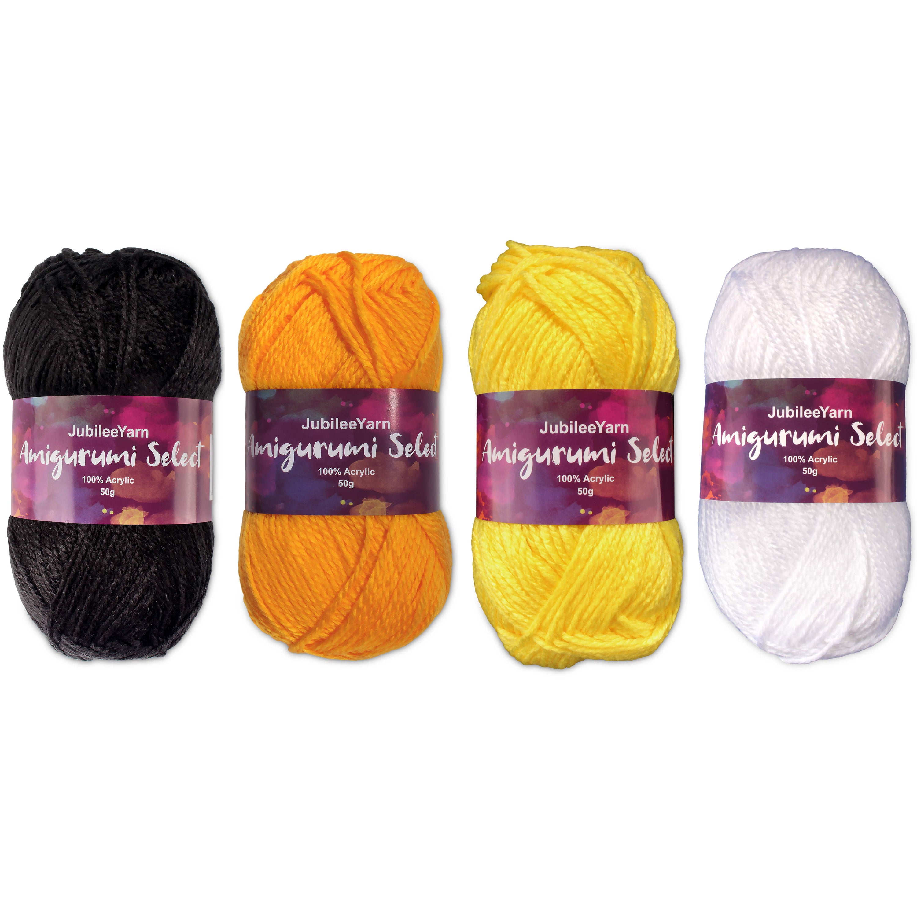 Craftbud (12pc) Crochet Yarn, Multi-Colored Acrylic Hand Knitting Yarn for  Crochet, 1200 Yards 