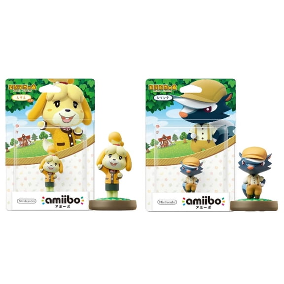 Amiibo 2 Pack Set [Isabelle Winter Outfit/Kicks] ( Animal Crossing Series) for Nintendo Switch -Switch Lite -WiiU- 3DS [JAPAN IMPORT]