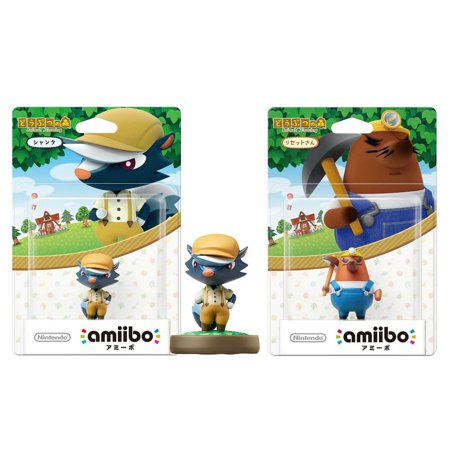 Amiibo 2 Pack Set [Kicks/Mr. Resetti] ( Animal Crossing Series) for Nintendo Switch -Switch Lite -WiiU- 3DS [JAPAN IMPORT]