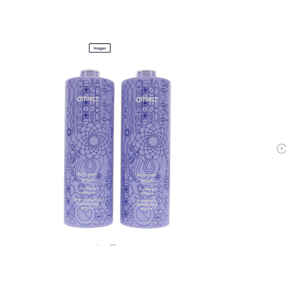 Amika Bust Your Brass Cool Blonde Shampoo 33.8 oz & Conditioner 33.8 oz