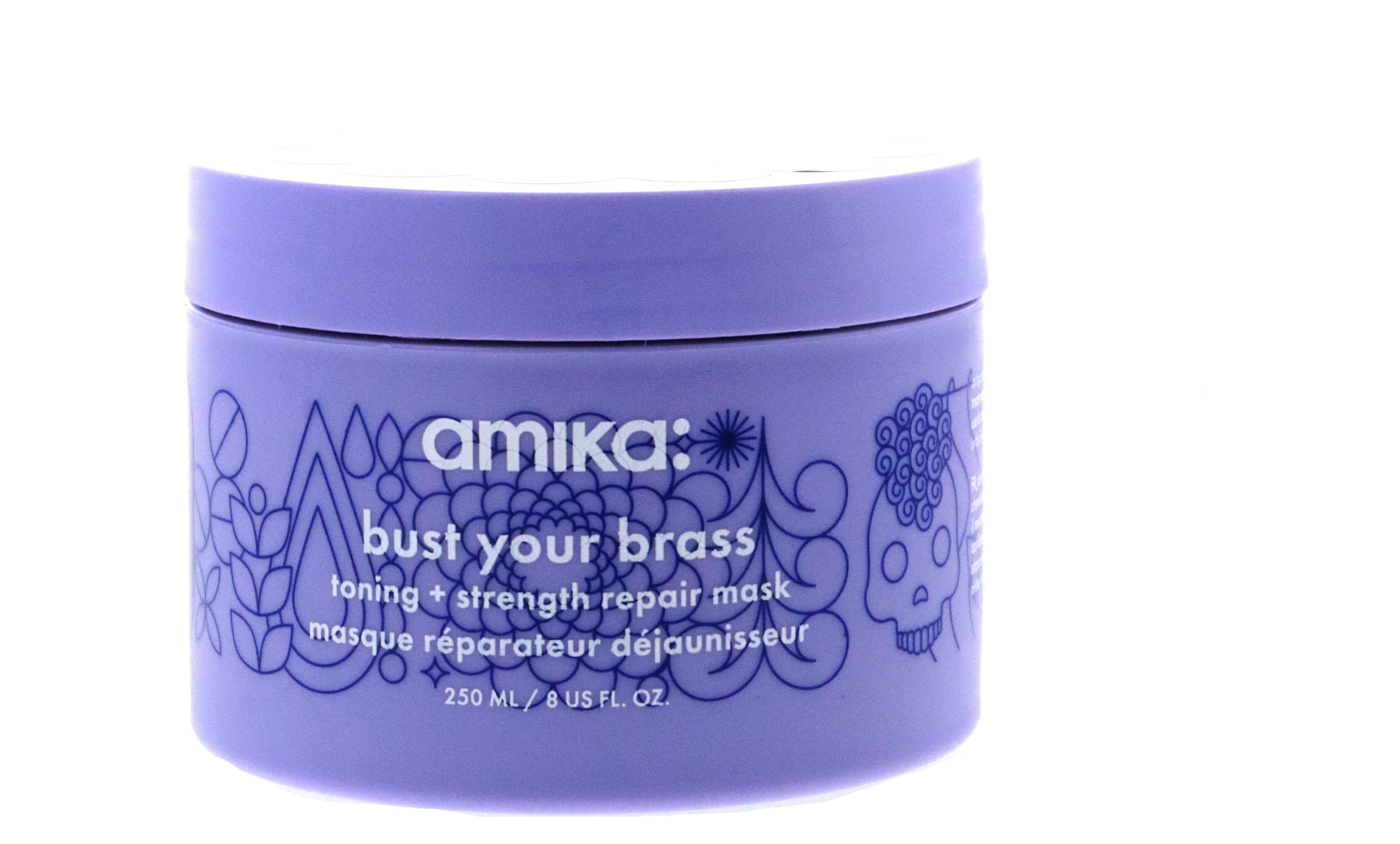 Amika Bust Your Brass Intense Repair Mask 8 oz - Walmart.com