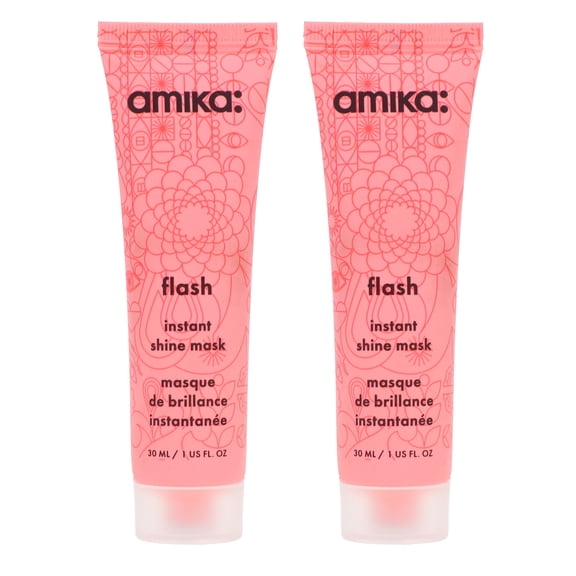Amika Flash Instant Shine Mask 1 oz 2 Pack