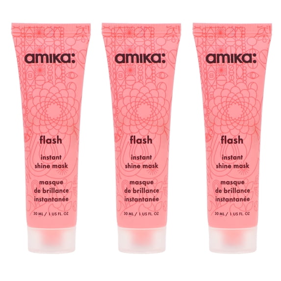 Amika Flash Instant Shine Mask 1 oz 3 Pack