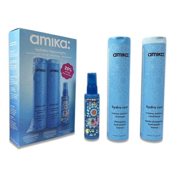 Amika HYDRATION HEAVYWEIGHTS Hydration Wash + Care Set