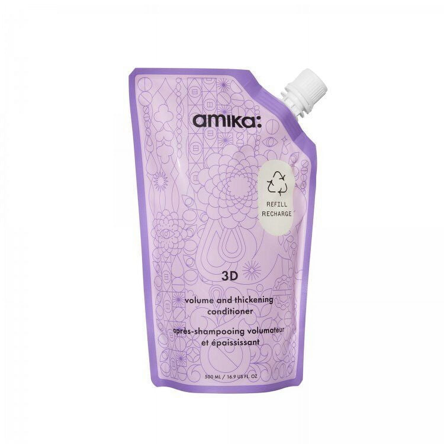 Amika 3D Volume & Thickening Shampoo, 16.9 oz, Hair Care Product