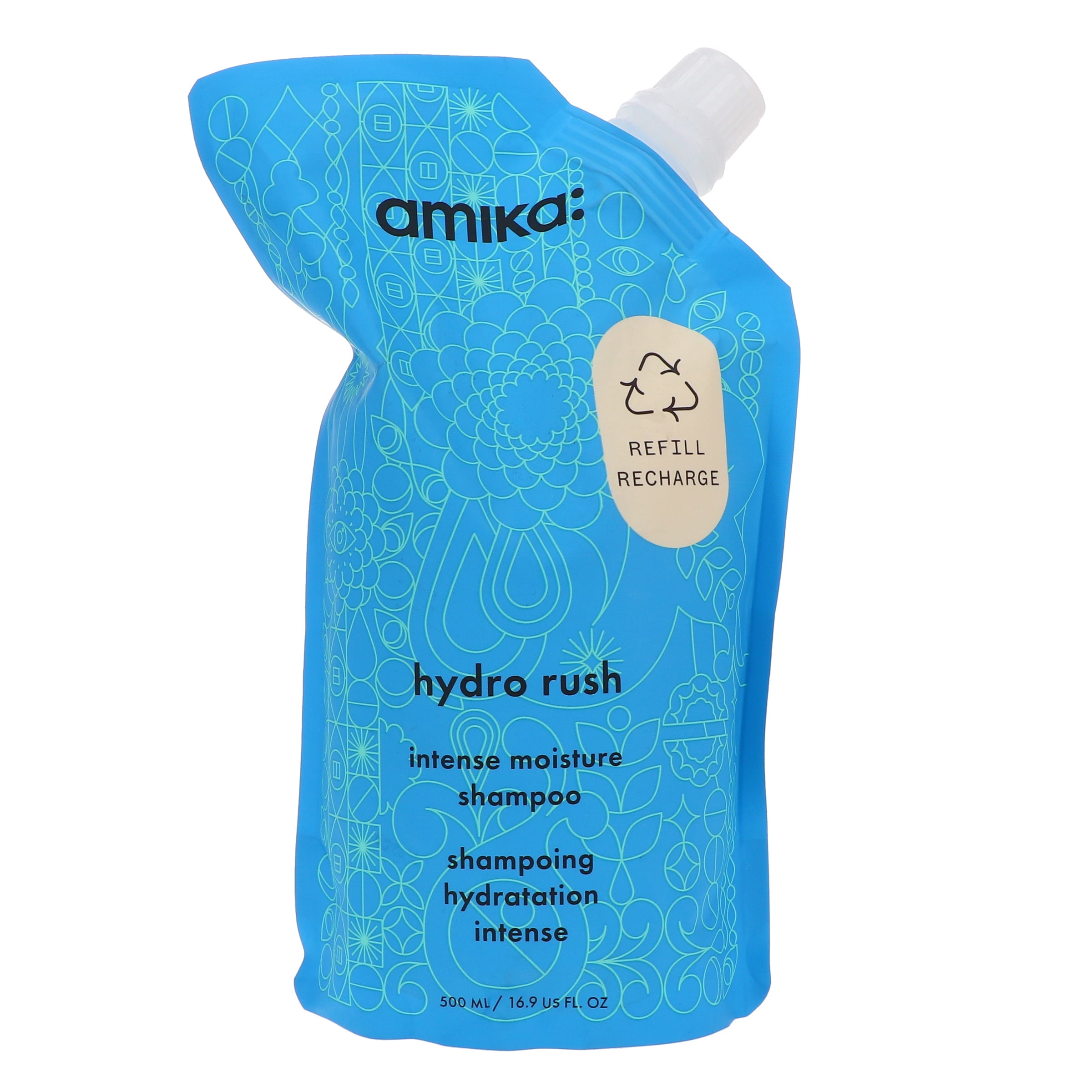 Amika, Hydro Rush Intense Moisture Shampoo, 16.9 oz, Hydrating