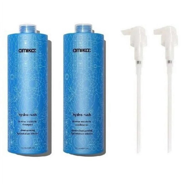 Amika Hydro Rush Instense Moisture Shampoo and Conditioner Duo with