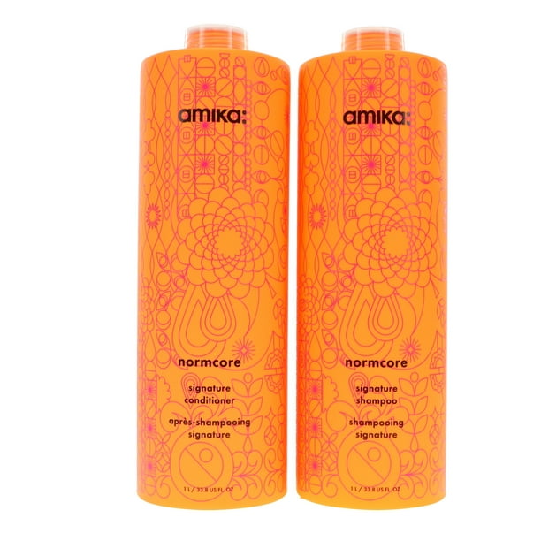 Amika Normcore Signature Shampoo and Conditioner Combo Pack, 33.8