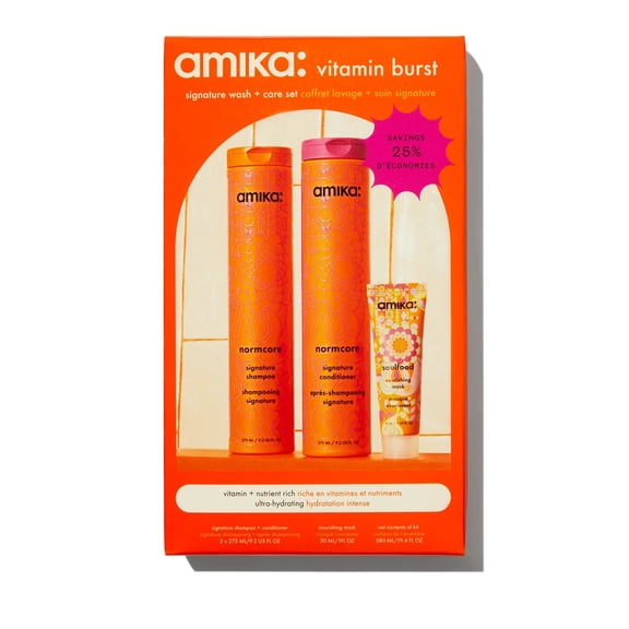 Amika Normcore Vitamin Burst Signature Wash + Care Hair Set