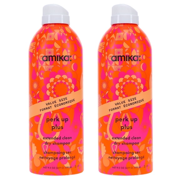 Amika Perk Up Plus Extended Clean Dry Shampoo 9.5 oz 2 Pack