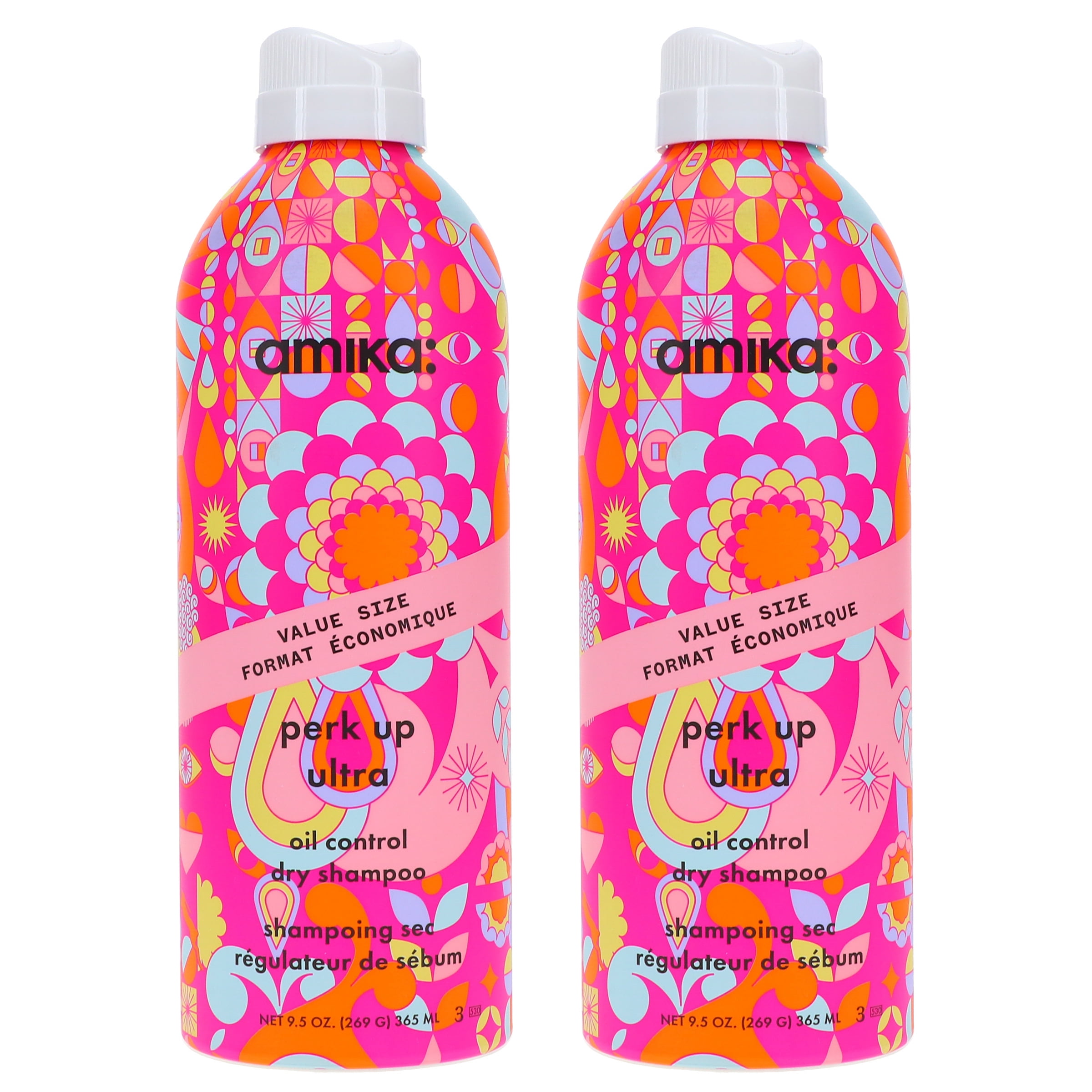 Amika Perk Up Ultra Oil Control Dry Shampoo 9.5 oz 2 Pack