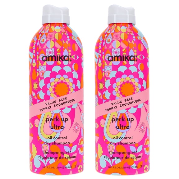 Amika Perk Up Ultra Oil Control Dry Shampoo 9.5 oz 2 Pack